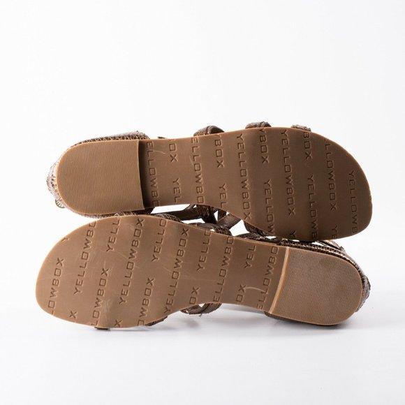 Yellow Box Womens Jacky Flat Gladiator Sandals S8 - Picture 8 of 8